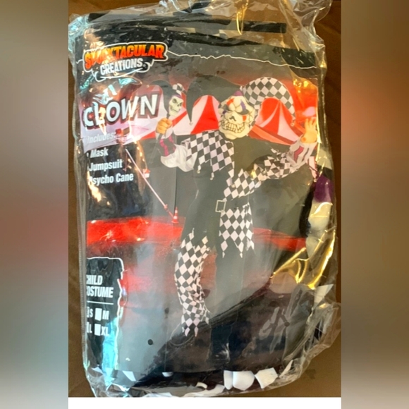 Creepy Jester Clown Costume - Picture 2 of 3